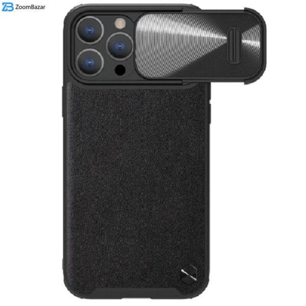 کاور نیلکین مدل CamShield Leather S Case مناسب برای گوشی موبایل اپل iPhone 14 Pro Max