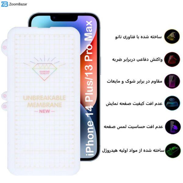 محافظ صفحه نمایش بوف مدل Hydrogel-G مناسب برای گوشی موبایل اپل iPhone 14 Plus/13 Pro Max