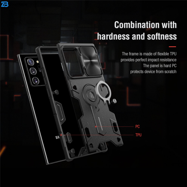 قاب سامسونگ Galaxy Note 20 Ultra نیلکین مدل Camshield Armor زوم بازار Open Box