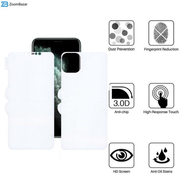 محافظ صفحه نمایش اپیکوی مدل Hydrogel-cover مناسب برای گوشی موبایل اپل iPhone 11 Pro به همراه محافظ پشت گوشی