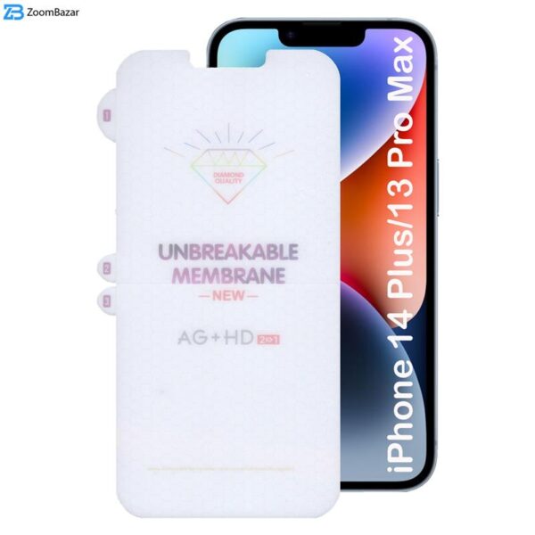 محافظ صفحه نمایش بوف مدل Hydrogel-Double مناسب برای گوشی موبایل اپل iPhone 14 Plus / iPhone 13 Pro Max