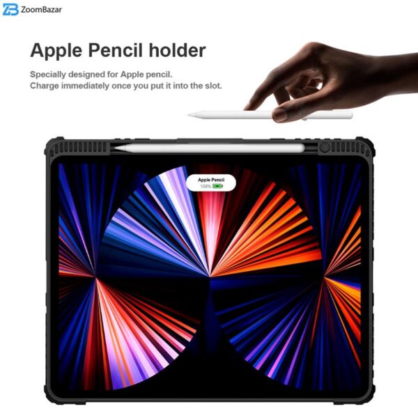 کیف کلاسوری نیلکین مدل Bumper Combo Keyboard مناسب برای تبلت اپل iPad Pro 12.9 2022 / iPad Pro 12.9 2021 / iPad Pro 12.9 2020