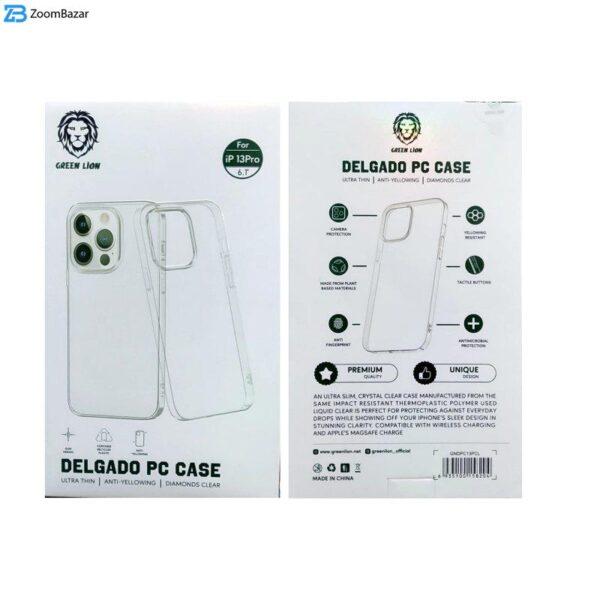 کاور گرین مدل Delgodo PC Case مناسب برای گوشی موبایل اپل iPhone 13ProMax