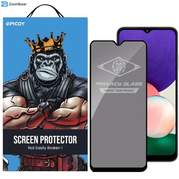 محافظ صفحه نمایش حریم شخصی اپیکوی مدل PvSight مناسب برای گوشی موبایل سامسونگ Galaxy A22 5G / F42 5G