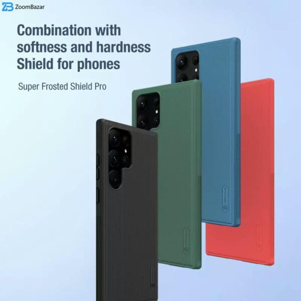 کاور نیلکین مدل Super Frosted Shield Pro مناسب برای گوشی موبایل سامسونگ Galaxy S23 Ultra