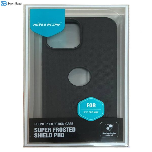 کاور نیلکین مدل (Super Frosted Shield Pro (Logo CutOut مناسب برای گوشی موبایل اپل IPhone 13 Pro Max