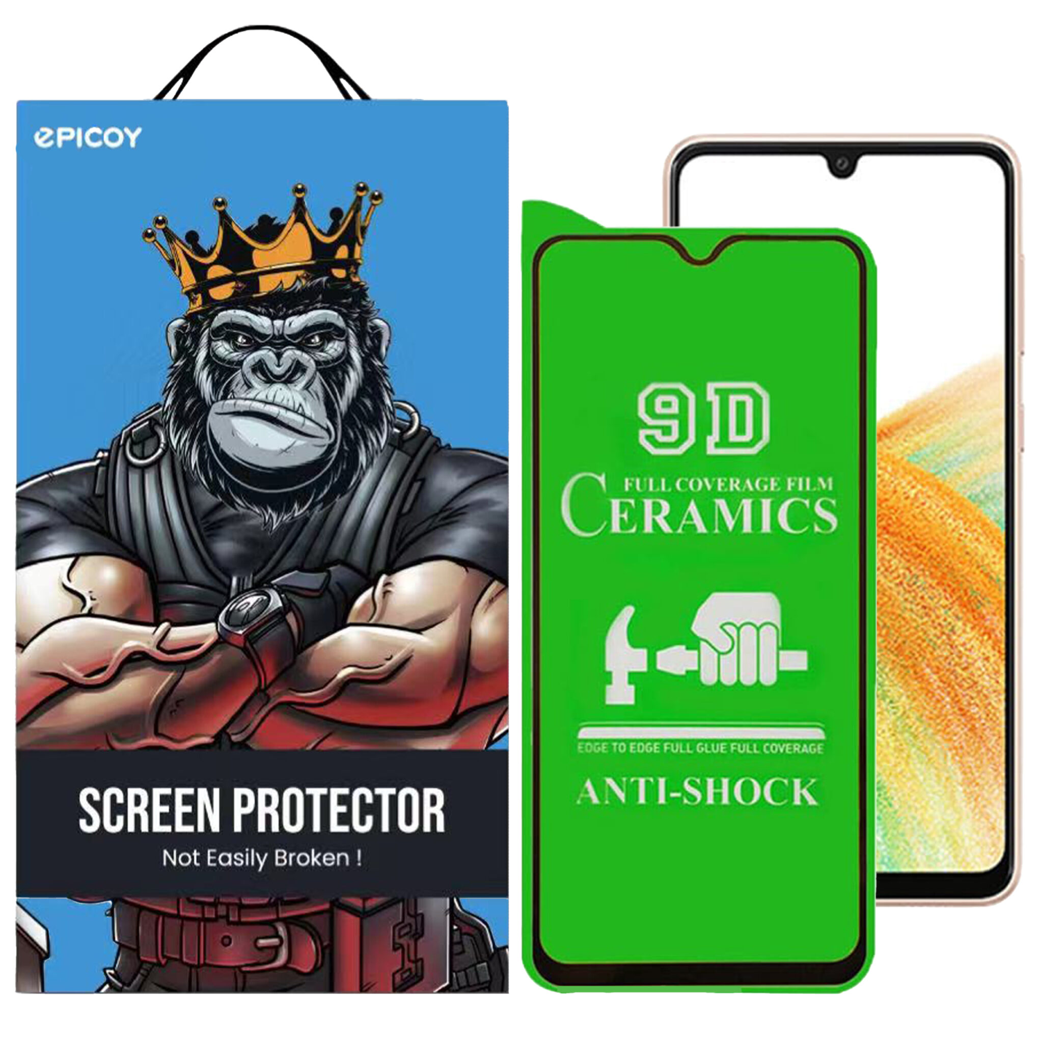 محافظ صفحه نمایش سرامیکی اپیکوی مدل Ceramic unbreakable مناسب برای گوشی موبایل سامسونگ Galaxy A33 /A32 4G/A31/A30S/A22 4G/A30/A50/A50s/A40s/A20/M32 4G/M30S/M30s/F41/F22