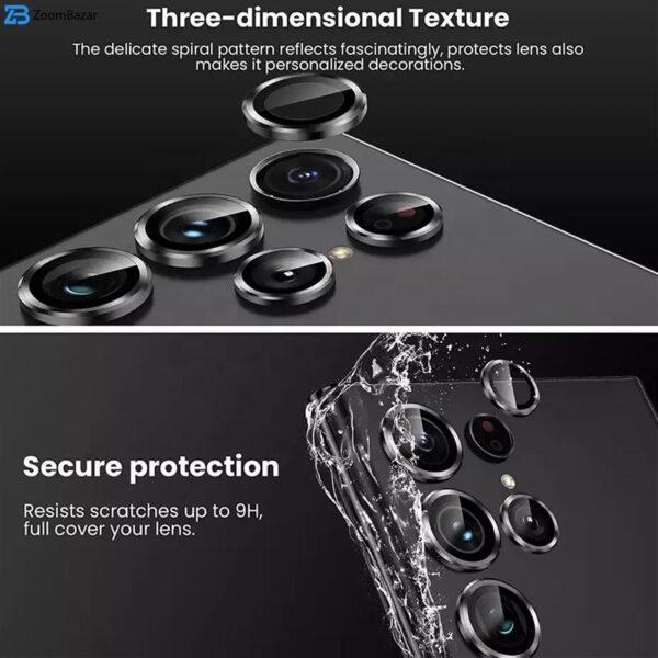 محافظ لنز دوربین بوف مدل HD-ColorLenz مناسب برای گوشی موبایل سامسونگ Galaxy S23 Ultra