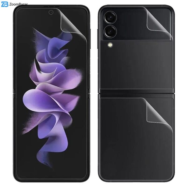 محافظ صفحه نمایش اپیکوی مدل Hydrogel مناسب برای گوشی موبایل سامسونگ Galaxy Z Flip 4 5G به همراه محافظ پشت گوشی