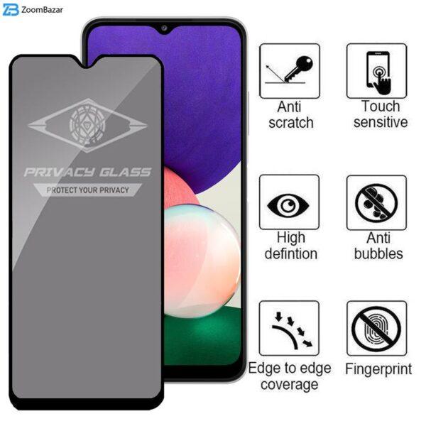 محافظ صفحه نمایش حریم شخصی اپیکوی مدل PvSight مناسب برای گوشی موبایل سامسونگ Galaxy A22 5G / F42 5G