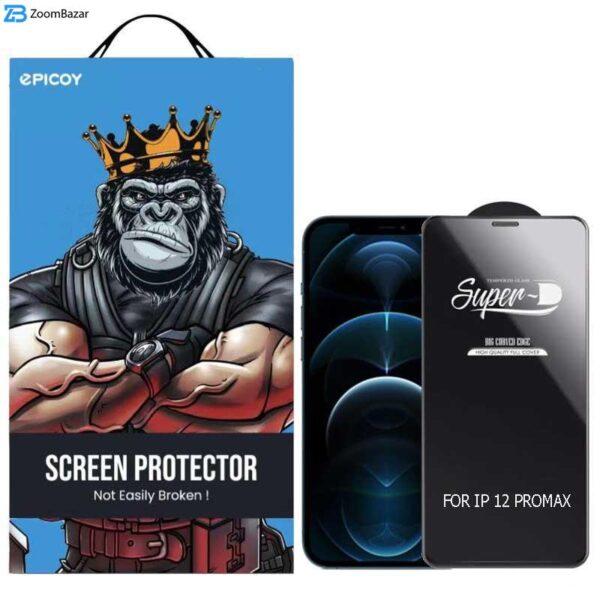 محافظ صفحه نمایش اپیکوی مدل Super 5D مناسب برای گوشی موبایل اپل iPhone 12 Pro Max