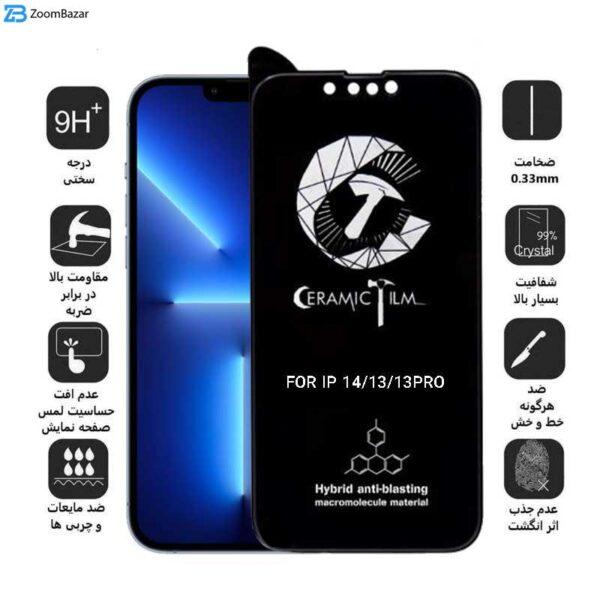 محافظ صفحه نمایش مات سرامیکی اپیکوی مدل CR7-M مناسب برای گوشی موبایل اپل iPhone 14/13/13 Pro