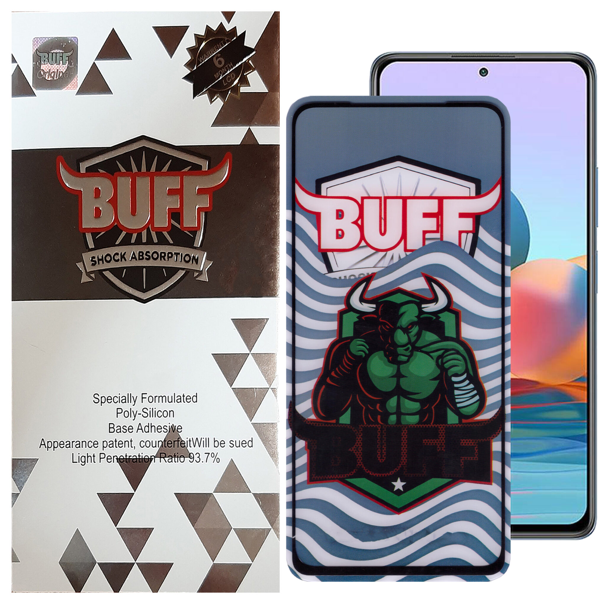 محافظ صفحه نمایش 5D بوف مدل Super Power-G مناسب برای گوشی موبایل شیائومی Redmi Note 10 Pro 4G / Note 10 Pro Max / Poco M4 5G / Poco M5