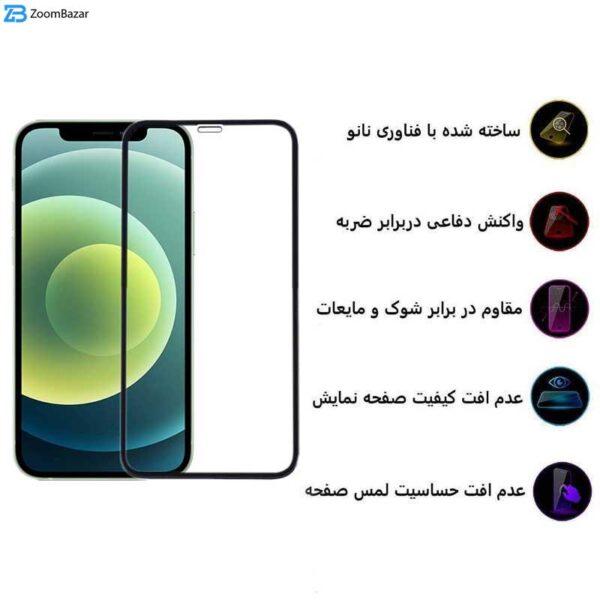 محافظ صفحه نمایش اپیکوی مدل Super 5D مناسب برای گوشی موبایل اپل iPhone 12 Pro Max