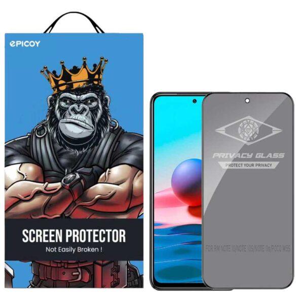 محافظ صفحه نمایش حریم شخصی اپیکوی مدل PvSight مناسب برای گوشی موبایل شیائومی Redmi Note 10 4G/ Note 10s/ Note 11s/ Poco M5s