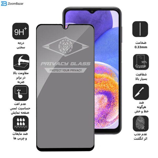 محافظ صفحه نمایش حریم شخصی اپیکوی مدل PvSight مناسب برای گوشی موبایل سامسونگ Galaxy A23 4G/ A23 5G/ A13 4G/ A13 5G/ A12