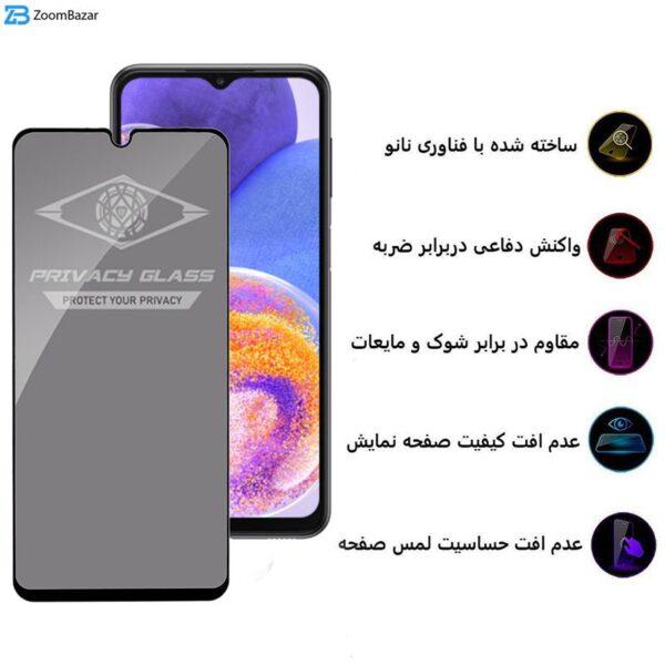 محافظ صفحه نمایش حریم شخصی اپیکوی مدل PvSight مناسب برای گوشی موبایل سامسونگ Galaxy A23 4G/ A23 5G/ A13 4G/ A13 5G/ A12