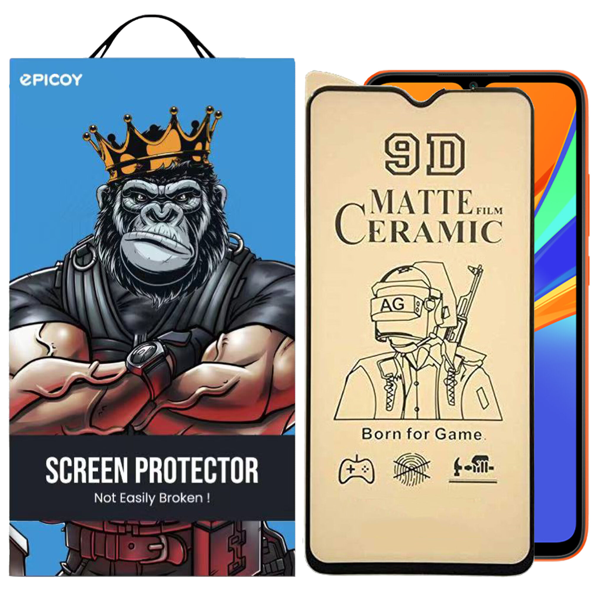 محافظ صفحه نمایش سرامیکی مات اپیکوی مدل BodyGuard مناسب برای گوشی موبایل شیائومی Redmi 10A / 9A/ 9C / Poco C31