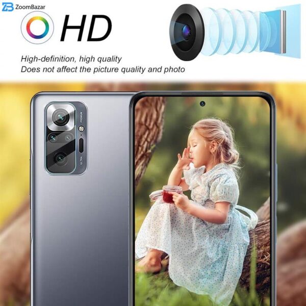 محافظ لنز دوربین اپیکوی مدل 3D-Clear مناسب برای گوشی موبایل شیائومی Redmi Note 10 Pro