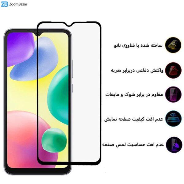 محافظ صفحه نمایش 5D بوف مدل F33 مناسب برای گوشی موبایل شیائومی Redmi 10A