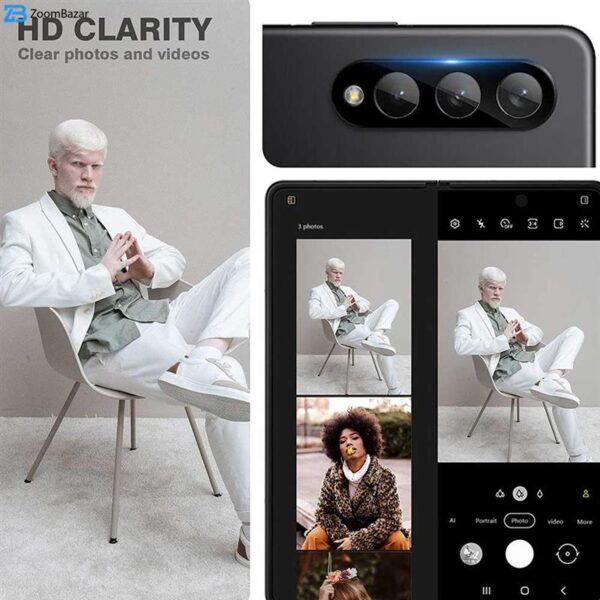 محافظ لنز دوربین اپیکوی مدل 3D-Power مناسب برای گوشی موبایل سامسونگ Galaxy Z Fold3 5G