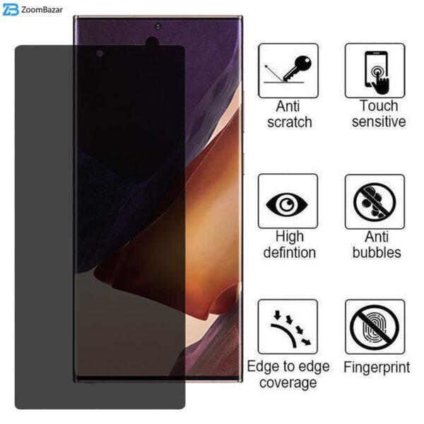 محافظ صفحه نمایش حریم شخصی اپیکوی مدل Hydrogvacy مناسب برای گوشی موبایل سامسونگ Galaxy Note 20 Ultra
