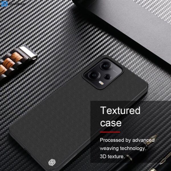کاور نیلکین مدل Textured Fiber مناسب برای گوشی موبایل شیائومی Poco X5 Pro / Redmi Note 12 Pro 5G