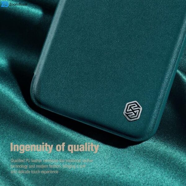 کیف کلاسوری نیلکین مدل Qin Pro Plain Cloth مناسب برای گوشی موبایل سامسونگ Galaxy S23
