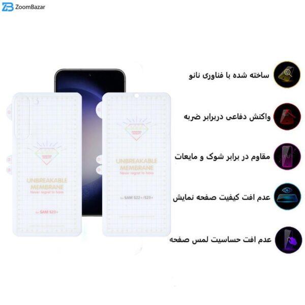 محافظ صفحه نمایش اپیکوی مدل Hydrogel مناسب برای گوشی موبایل سامسونگ Galaxy S23 Plus  به همراه محافظ پشت گوشی