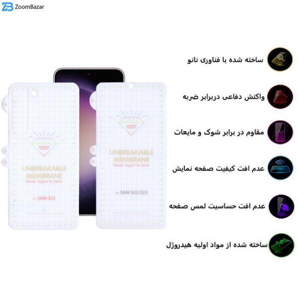 محافظ صفحه نمایش اپیکوی مدل Hydrogel مناسب برای گوشی موبایل سامسونگ Galaxy S23  به همراه محافظ پشت گوشی