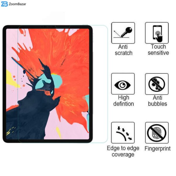 محافظ صفحه نمایش 5D اپیکوی مدل Super Power مناسب برای تبلت اپل iPad Pro 12.9 2022/2021/2020/2018