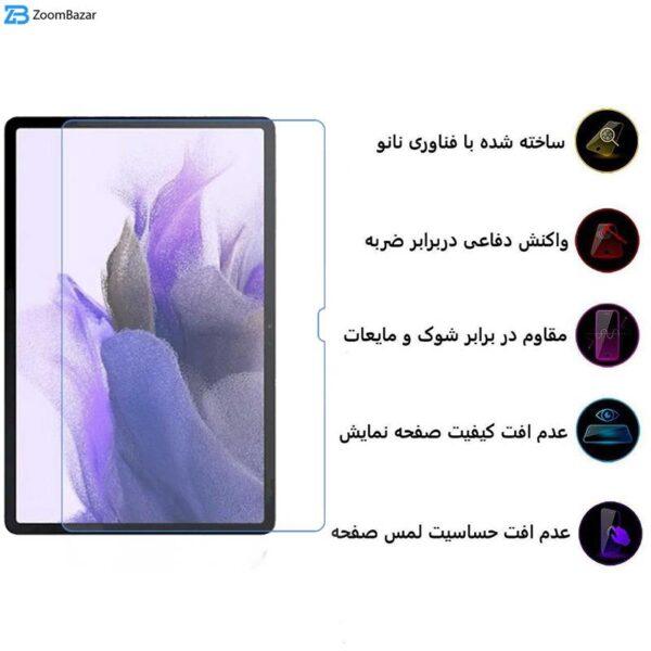 محافظ صفحه نمایش 5D اپیکوی مدل Super Power مناسب برای تبلت سامسونگ Galaxy Tab S8 Plus / S7 FE / S7 Plus/ X800 / X806 / T970 / T976B / T975 / T730 / T733 / T736B