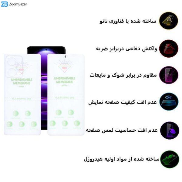 محافظ صفحه نمایش اپیکوی مدل Hydrogel مناسب برای گوشی موبایل شیائومی Redmi Note 12 Pro 5G به همراه محافظ پشت گوشی