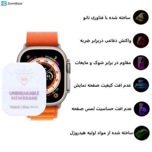 محافظ صفحه نمایش مات اپیکوی مدل Hydrogel-Mae مناسب برای اپل واچ 49 میلی متری سری Ultra