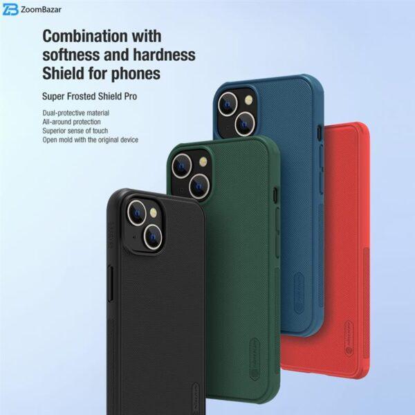 کاور نیلکین مدل Super Frosted Shield Pro مناسب برای گوشی موبایل اپل iPhone 13 / 14
