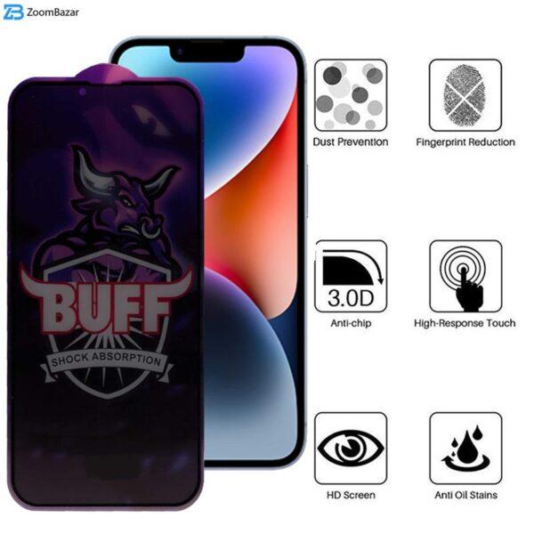 محافظ صفحه نمایش حریم شخصی بوف مدل Privacy Pro Plus مناسب برای گوشی موبایل اپل iPhone 13 / 13 Pro / 14