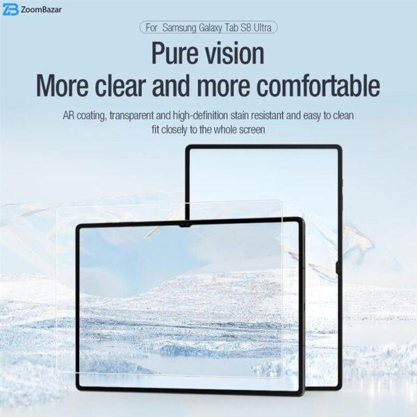 محافظ صفحه نمایش نیلکین مدل Pure AR Film مناسب برای تبلت سامسونگ Galaxy S8 Ultra