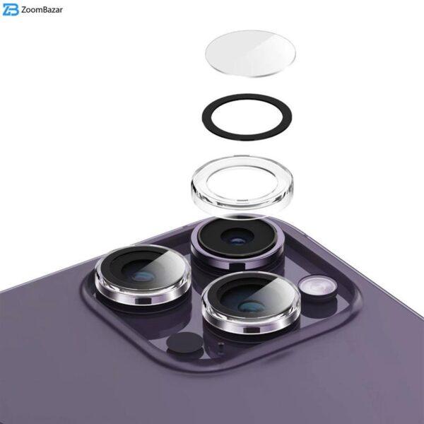 محافظ لنز دوربین گرین لاین مدل Camera Lens مناسب برای گوشی موبایل اپل iphone 14Pro Max /14 Pro