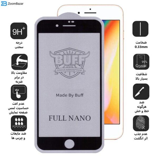 محافظ صفحه نمایش بوف مدل Full Nano مناسب برای گوشی موبایل اپل iPhone 8 Plus / 7 Plus