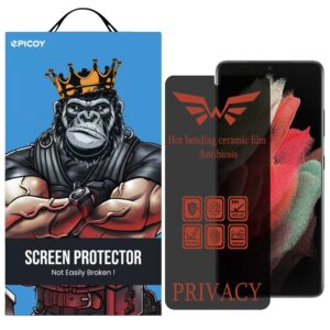 محافظ صفحه نمایش حریم شخصی اپیکوی مدل Nano-Privacy مناسب برای گوشی موبایل سامسونگ Galaxy S21 Ultra