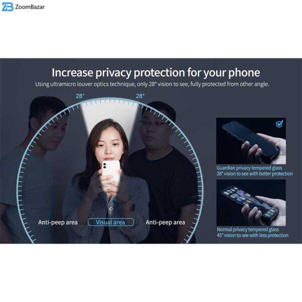 محافظ صفحه نمایش حریم شخصی نیلکین مدل Guardian مناسب برای گوشی موبایل سامسونگ Galaxy A54 5G