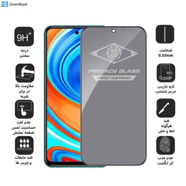 محافظ صفحه نمایش حریم شخصی اپیکوی مدل PvSight مناسب برای گوشی موبایل شیائومی Redmi Note 9 Pro/ Redmi Note 9 Pro Max/ Redmi Note 9s/ Redmi Note 10 Lite/ Poco M2 Pro