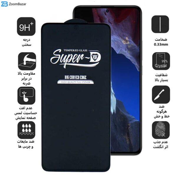 محافظ صفحه نمایش اپیکوی مدل Super 5D مناسب برای گوشی موبایل شیائومی Poco F5 Pro/F5/F4/Redmi Note 12 Turbo