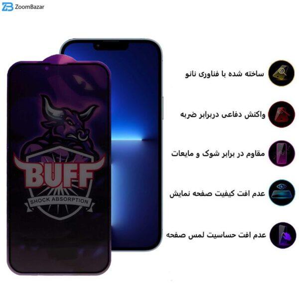 محافظ صفحه نمایش حریم شخصی بوف مدل Privacy Pro Plus-G مناسب برای گوشی موبایل اپل iPhone 13 Pro Max / 14 Plus