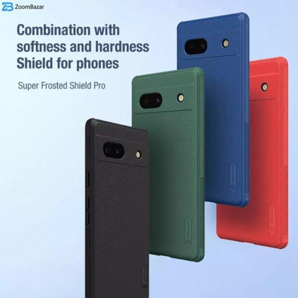 کاور نیلکین مدل Super Frosted Shield Pro مناسب برای گوشی موبایل گوگل Pixel 7A