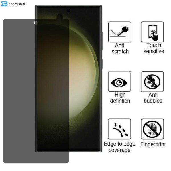 محافظ صفحه نمایش حریم شخصی اپیکوی مدل Hydrogel-Privacy مناسب برای گوشی موبایل سامسونگ Galaxy S22 Ultra/S23 Ultra
