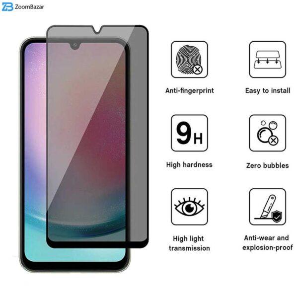 محافظ صفحه نمایش اِپیکوی مدل Privacy مناسب برای گوشی موبایل سامسونگ Galaxy A24 4G