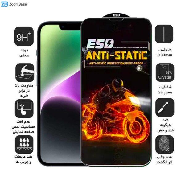 محافظ صفحه نمایش اِپیکوی مدل Fiery ESD مناسب برای گوشی موبایل اپل iPhone 13 / 13 Pro / 14