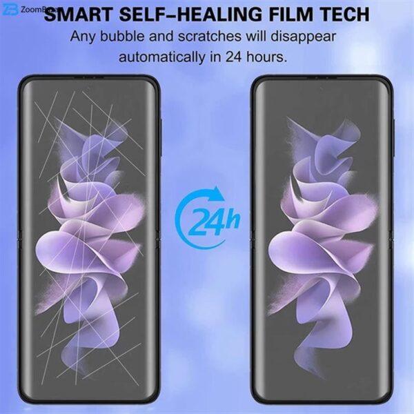 محافظ صفحه نمایش بوف مدل Hydrogel مناسب برای گوشی موبایل سامسونگ Galaxy Z Flip 5 به همراه محافظ پشت گوشی