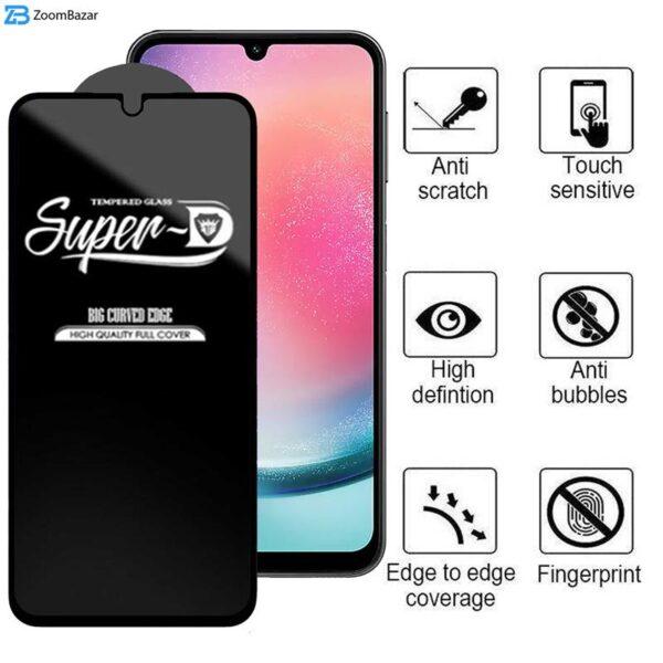 محافظ صفحه نمایش اِپیکوی مدل Super 5D مناسب برای گوشی موبایل سامسونگ Galaxy A24 4G